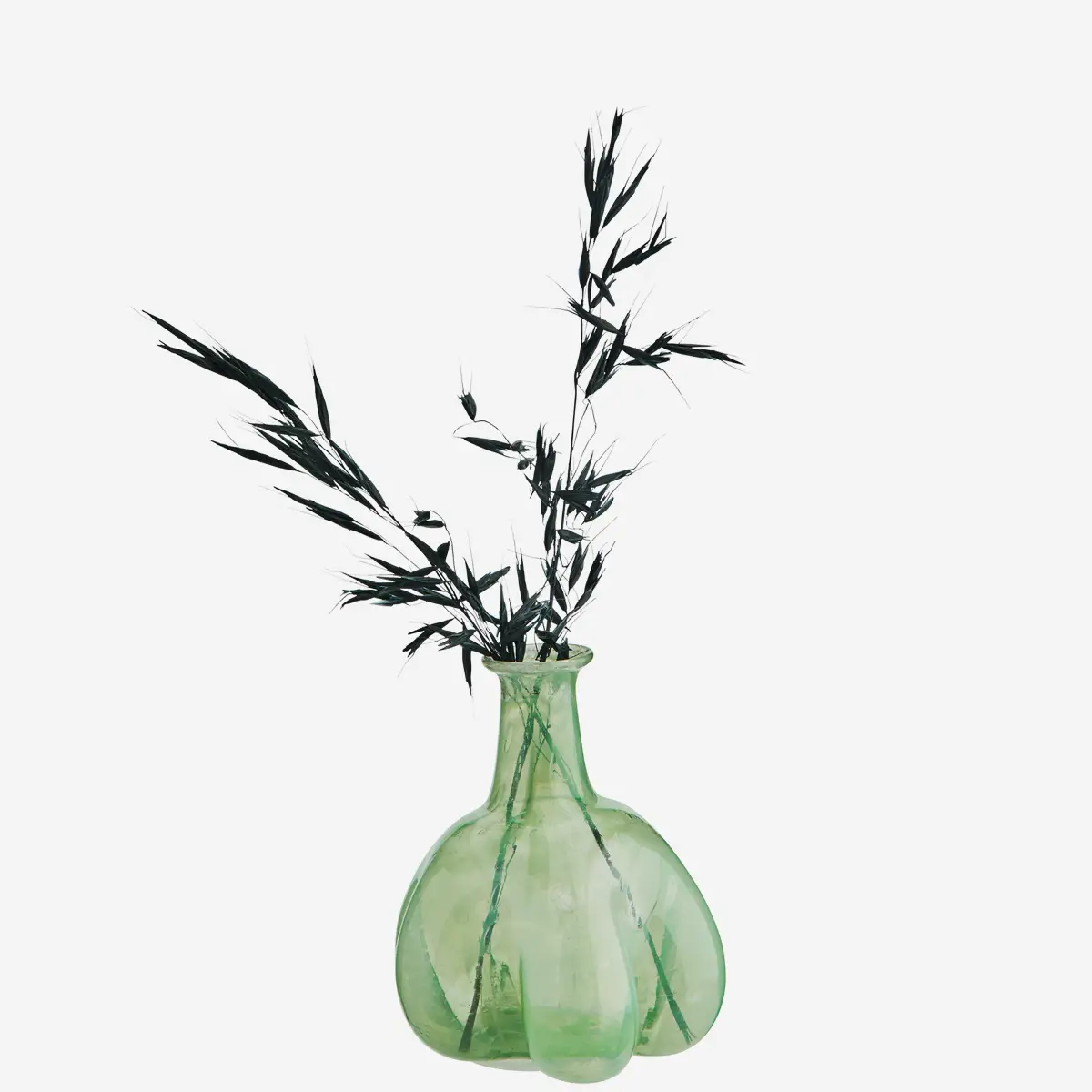 Petit vase vert en verre recyclé * Madam Stoltz